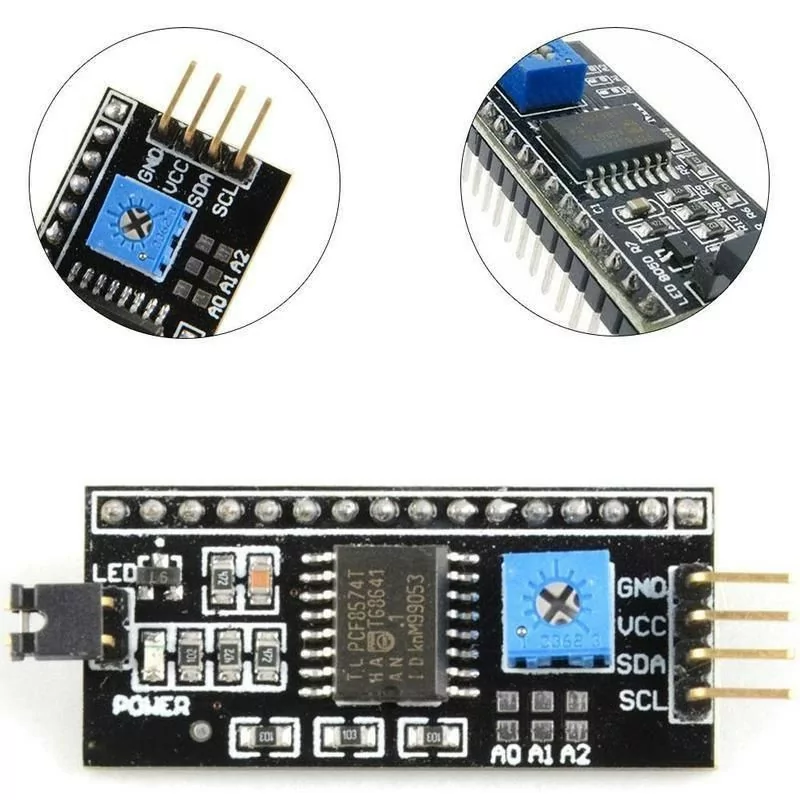 Écran LCD 1602 Avec Interface I2C - 2 Lignes X 16 Caractères - Rétroéclairage Bleu - Compatible Arduino, Raspberry Pi