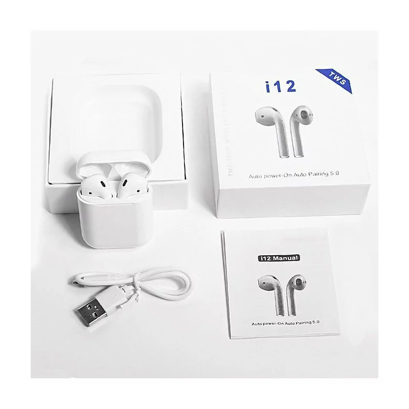 Ecouteurs Sans Fils Double 5.0 i12-TWS