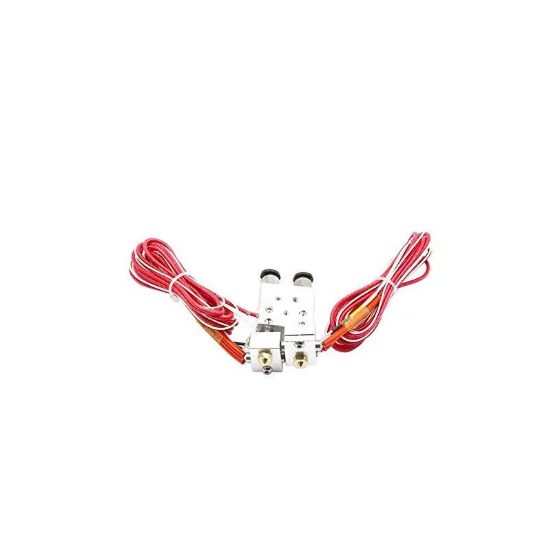 INNOVATIONS Dual Extruder Chimera Extruder Double Nozzle Remote Full Kit 0.4mm 1.75mm Double Head Multi-Extrusion for V6 Dual