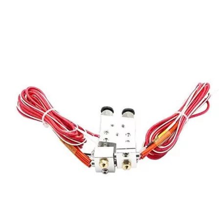 INNOVATIONS Dual Extruder Chimera Extruder Double Nozzle Remote Full Kit 0.4mm 1.75mm Double Head Multi-Extrusion for V6 Dual