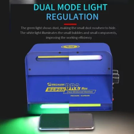 MÉCANICIEN DR2 STATION DE PURIFICATION DE LA POUSSIÈRE POUSSIÈRE ENLEVER LES OUTILS DE LAMPE POUR LA RÉPARATION DE TÉLÉPHONE POR
