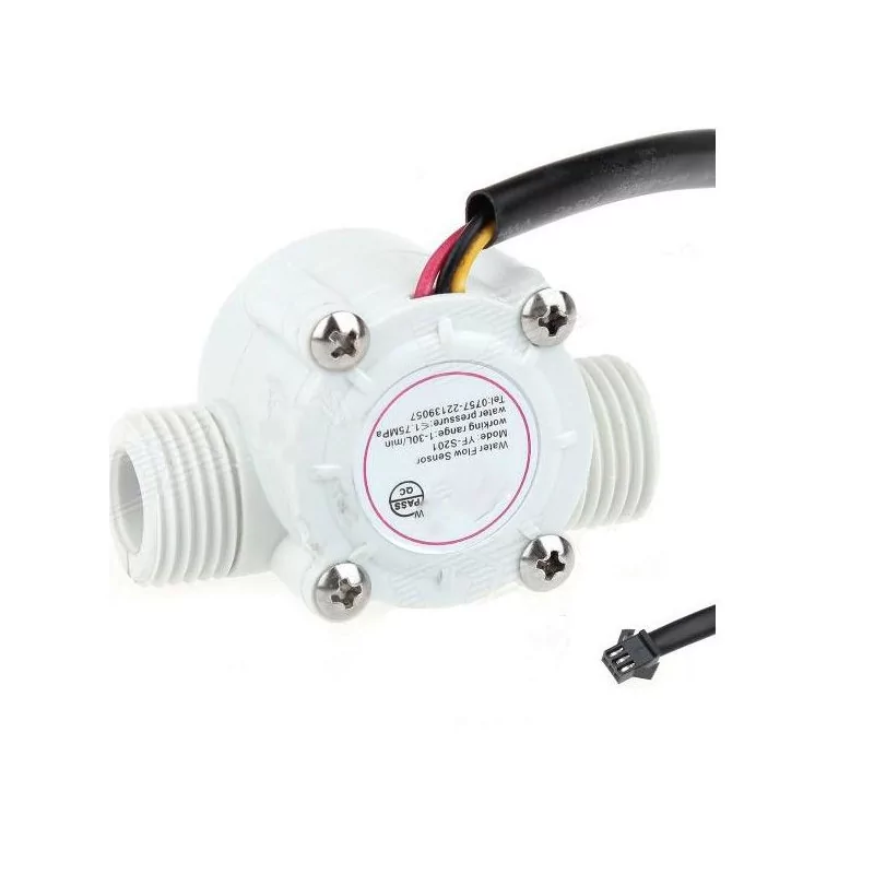 Capteur De Débit D'eau Numérique 1/2" - Mesureur De Vitesse Avec Alarme - Neuf