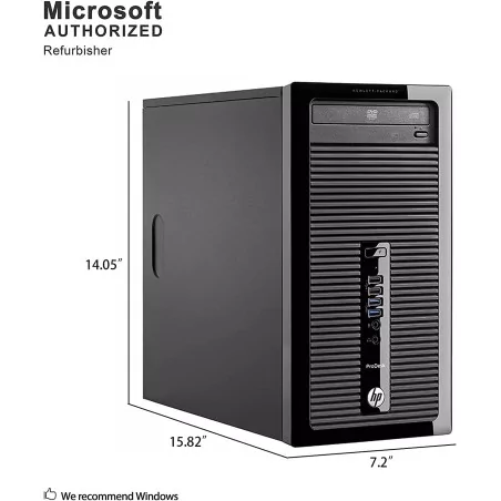 وحدة مركزية في حالة جيدة جدا HP ProDesk 400 Unité Centrale Intel Core i5 4130 RAM: 8GB 500 Go HDD
