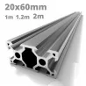 Aluminium V-SLOT 2040 2M Gris