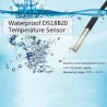 Sonoff - مستشعر مقاوم للماء SI7021 ، والتحكم في درجة الحرارة والرطوبة ، والتحكم في التطبيق