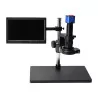 MICROSCOPE Big Table + Zoom x200 + Camera HDMI+ CROSS Bracket + MONITOR 10" HDMI + LED FOR ZOOM