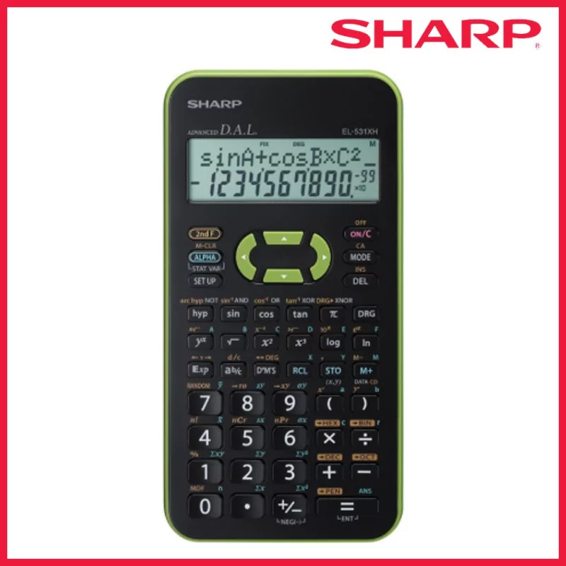 Calculatrice Scientifique SHARP 4 Lignes, WriteView EL-W531XH-used