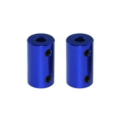 Blue Aluminum Alloy Coupling Bore (5*8*25mm), (6.35*8*25mm)