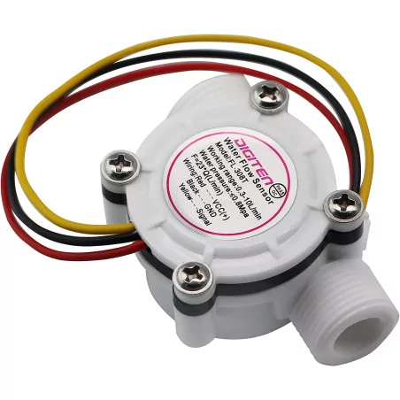 Capteur De Débit D'eau à Effet Hall - 1 à 30 Litres/min, Pour Arduino, Arrosage, Projet DIY