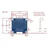 4PIN 1.3\" OLED module blue color 128X64