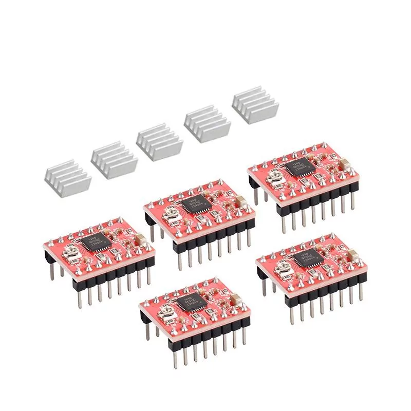 A4988 Stepper Motor Driver 5pcs Heatsink