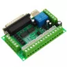 Mach3 5 Axis CNC Interface Adapter Breakout Board For Stepper Motor Driver + USB Cable