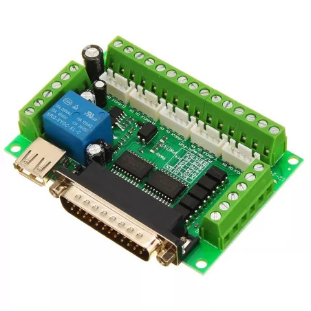 Carte De Percage (Breakout Board) Pour Pilote De Moteur Pas à Pas - Connexion Port Parallèle - Neuf Japon