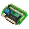 Mach3 5 Axis CNC Interface Adapter Breakout Board For Stepper Motor Driver + USB Cable