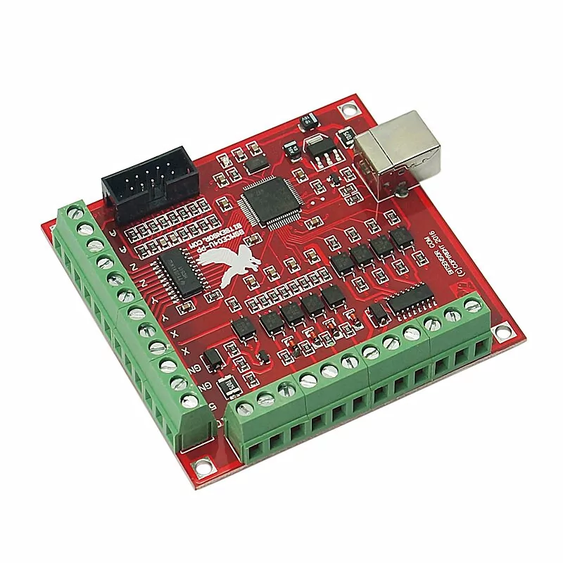 MACH3 4 Axis 100KHz USB CNC Wood Router Machine Smooth Stepper Motion Controller Card Breakout Board 12-24V