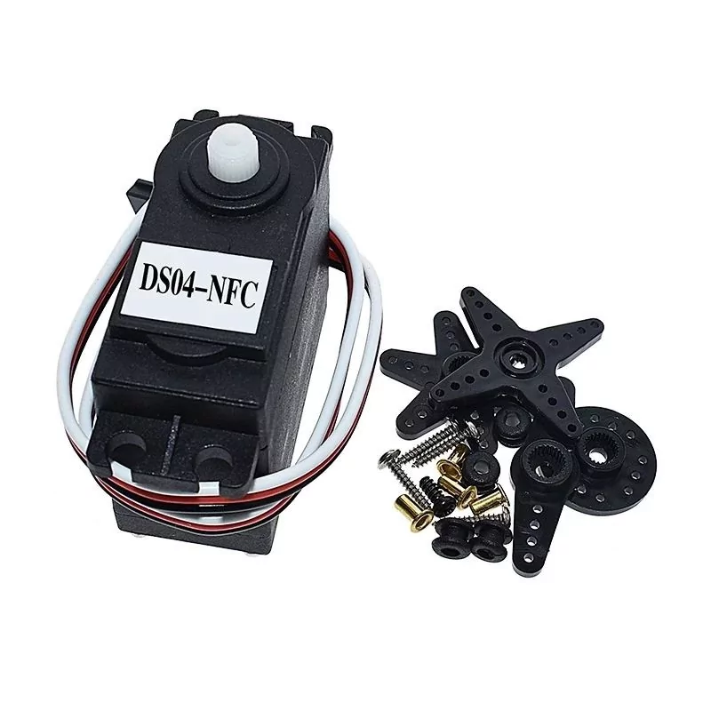 DS04-NFC Servo 360-Degree Continuous Rotation Servos DC Gear Motor Smart Car Robot Torsion 5.5kg/cm DC 4.8V-6V