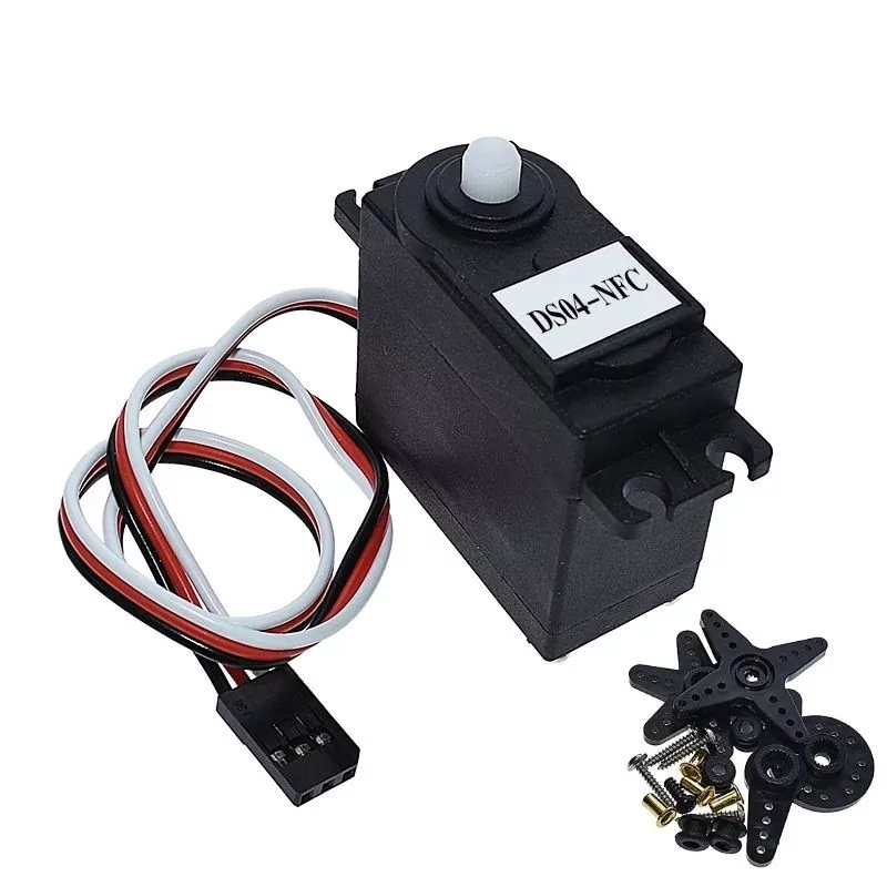DS04-NFC Servo 360-Degree Continuous Rotation Servos DC Gear Motor Smart Car Robot Torsion 5.5kg/cm DC 4.8V-6V