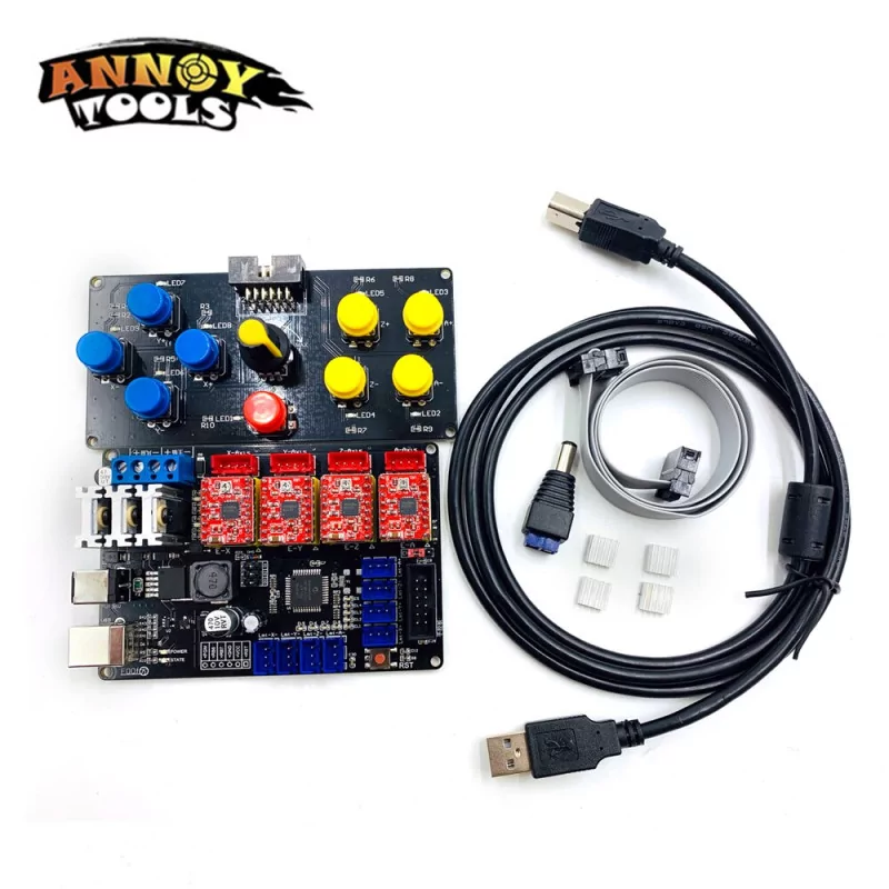 Panneau de commande de machine à graver laser 4 axes, contrôleur USB, panneau de commande, accessoire de machine à graver lase
