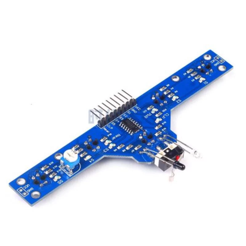 Module électronique intelligent de suivi des cinq routes, capteur de suivi, 5 fonctions pour envoyer les routines, TCRT5000