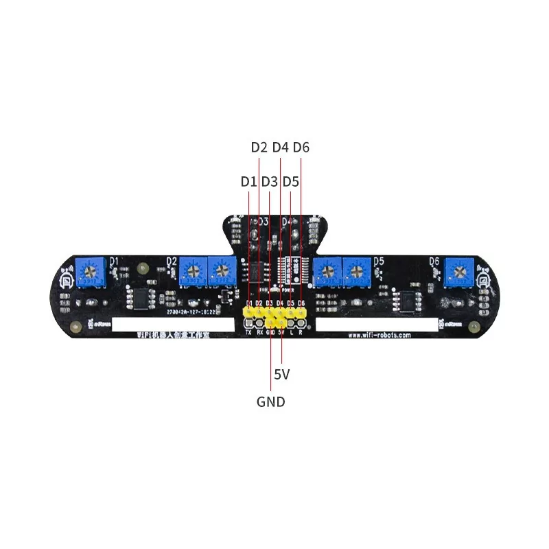 Module de suivi à 6 voies / module de chasse / accessoires de robot