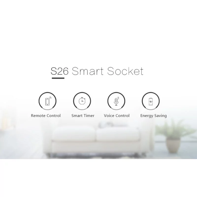 SONOFF S26 PRISE CONNECTÉE WIFI INTELLIGENTE EU-TYPE F