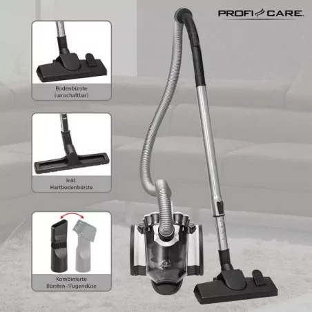 Aspirateur ProfiCare PC-BS 3039, Blanc et Noir, 700 W 5
