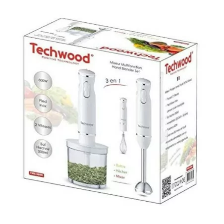 Mixeur batteur hachoir Techwood Plongeant multifonctions 3 En 1 3