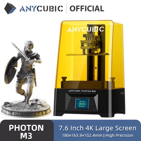 ANYCUBIC Photon M3 LCD Imprimante 3D Photodurcissement UV avec 7.6 "4K + Écran Haute Résolution