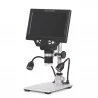 Microscope numérique G1200 7 pouces grand écran LCD de base 12MP 1-1200X +2 LED