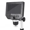 Microscope numérique pour la réparation de téléphone, zoom 600X, qualité d'image 3,6 MP, écran vidéo LCD HD de 4,3 pouces