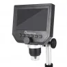 Microscope numérique pour la réparation de téléphone, zoom 600X++, qualité d'image 3,6 MP, écran vidéo LCD HD de 4,3 pouces