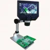 Microscope numérique pour la réparation de téléphone, zoom 600X++, qualité d'image 3,6 MP, écran vidéo LCD HD de 4,3 pouces