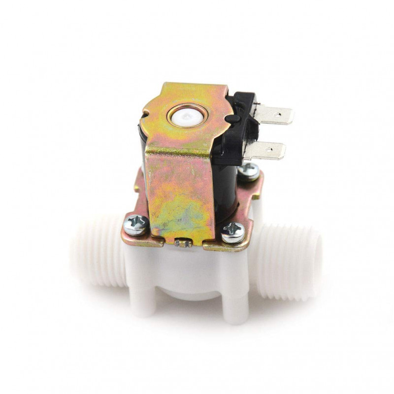 Electric Solenoid Valve Magnetic DC 12V N/C Water Air Inlet Flow Switch 1/2" N/C with pressure