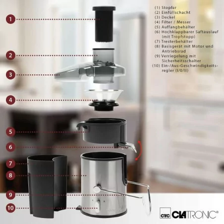 Clatronic AE 3666 Centrifugeuse Automatique 5
