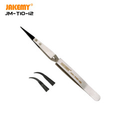 Jakemy pincettes JM T10 12 pincettes antistatiques ESD de précision en acier inoxydable