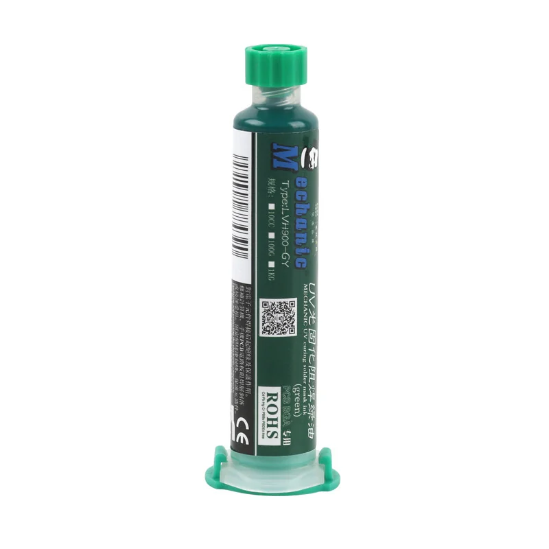 MECHANIC UVH-900 UV Curing Solder Mask Ink For BGA PCB Paint Prevent Soldering Paste Flux Green