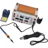 AIDA 8684D 4en1 STATION FER + AIR CHAUD + ALIMENTATION + SUPARATEUR LCD