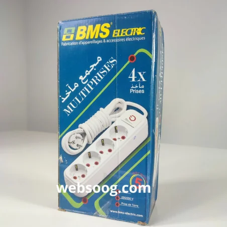 Multiprises Bms PRO 4X Prises 16A Très bonne qualité Longueur de fil 3M/5M 3