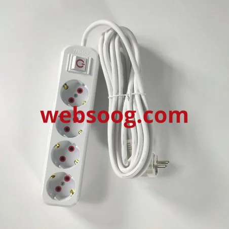 Multiprises Bms PRO 4X Prises 16A Très bonne qualité Longueur de fil 3M/5M 2