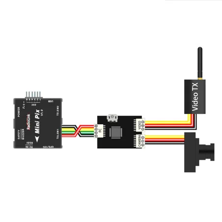 RADIOLINK MINI OSD لنقل الصور في الوقت الحقيقي عرض إيماءة التصور