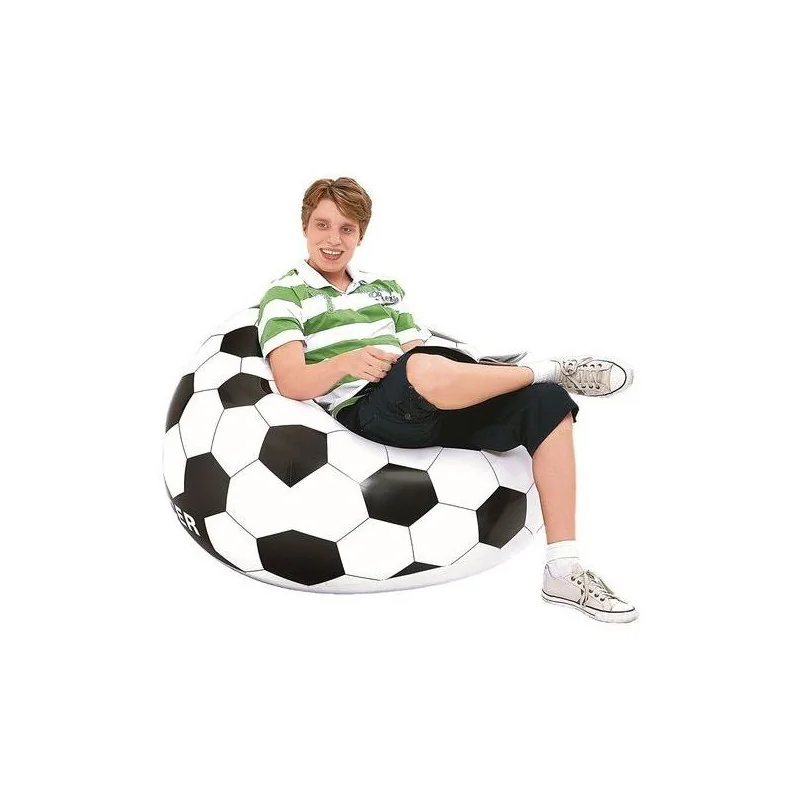 Bestway Pouf Gonflable Ballon - 75010 - Noir/Blanc