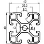 Aluminium T-SLOT 4040 2M