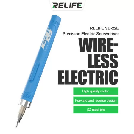 Jeu de Mini tournevis électriques sans fil de précision avec chargeur USB RELIFE SD-22E