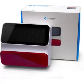 eTIGER ES-S8A, sirène solaire sans fil, Blanc