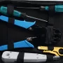 Kit d'outils de sertissage Rj45 de 32 pièces pour outils de réparation de réseau de testeur de câble Lan CAT5/CAT6