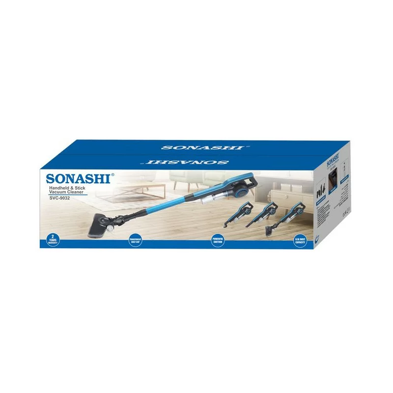 Sonashi Aspirateur balai à main 0,9 L 600 W SVC-9032 Bleu