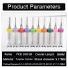 10Pcs 0,1mm 1,mm Drill Solid Tips For CNC