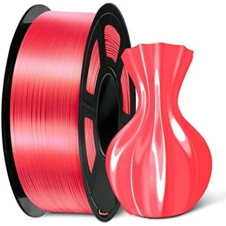 PLA 1,75mm silk (silver grey pink orange sky blue youth red wine red red lavender)