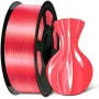 PLA 1,75mm silk (silver grey pink orange sky blue youth red wine red red lavender)