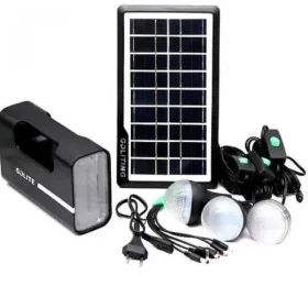 kit de système d'éclairage solaire portable GDLITE 1 avec éclairage à ampoules LED et sortie usb